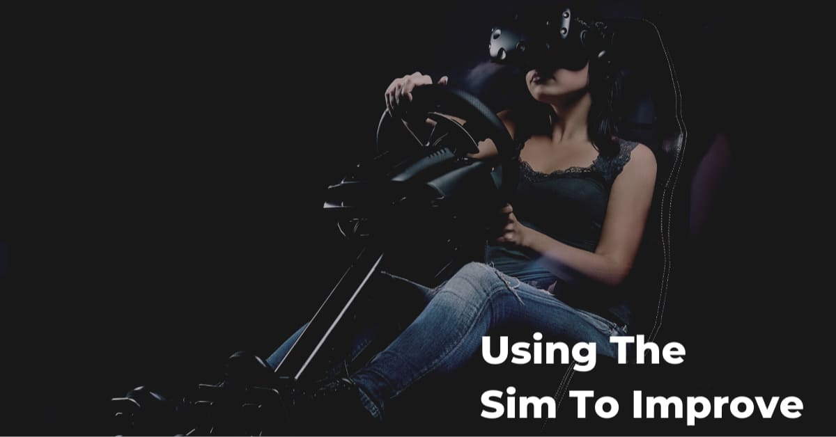 Woman Using Sim Racing Using Sim Racing To Improve Webinar | Blayze